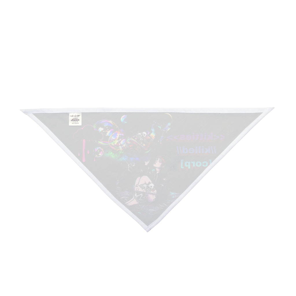 Cat Bandana — Neon Design "<<kitties>> //killed// [corp]"