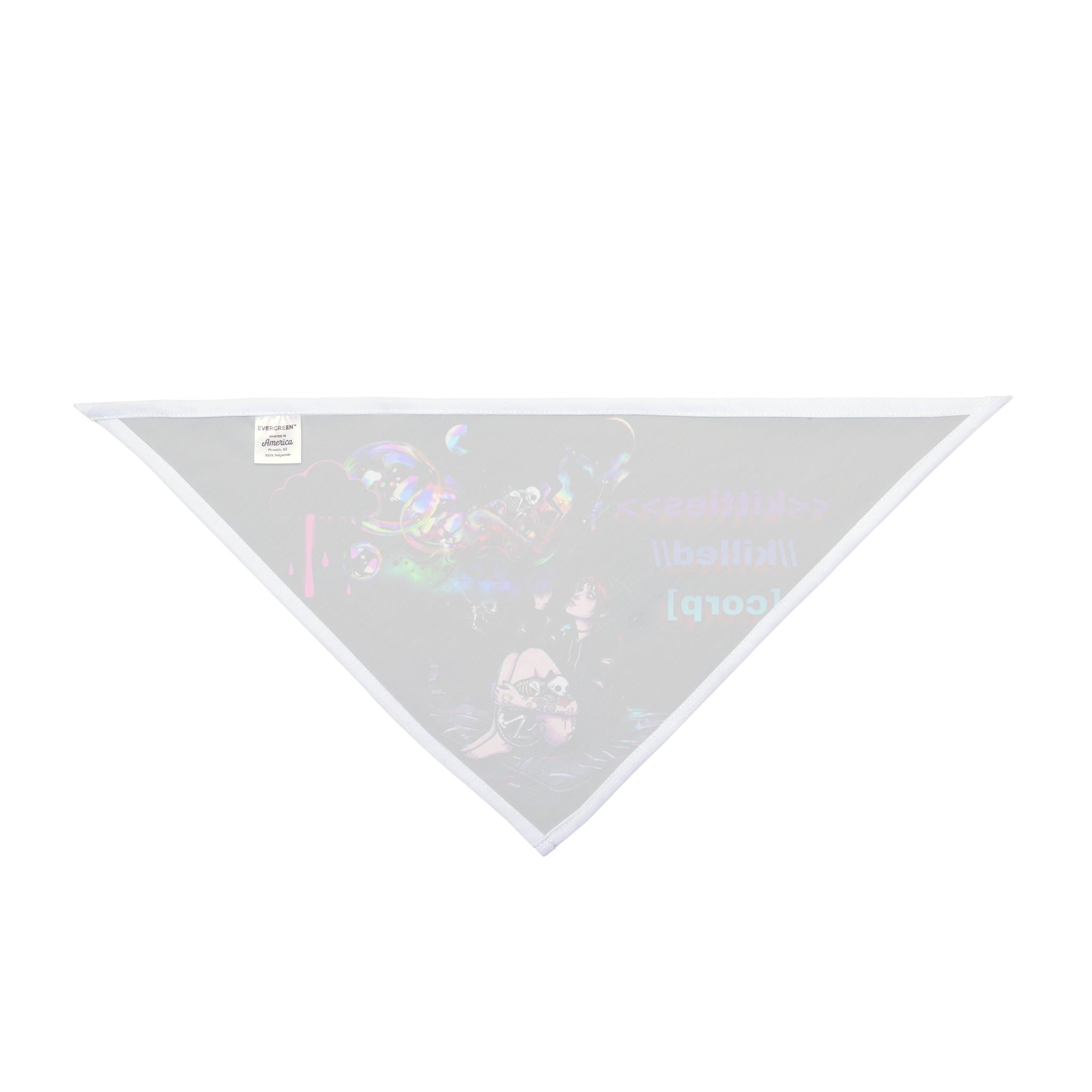 Cat Bandana — Neon Design "<<kitties>> //killed// [corp]"