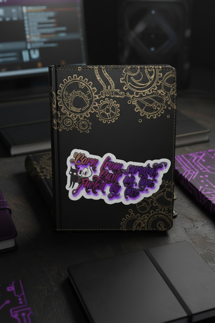 Front Cover Journal with Gothic Sticker